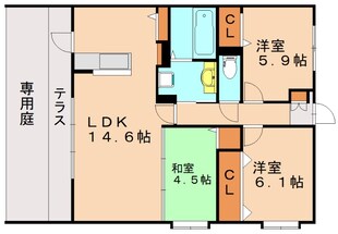 ドエルヴィラ本城の物件間取画像